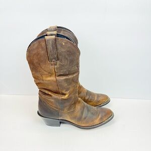 Durango Dark Brown Leather Boots Women’s Size 7M Western Boots RD542